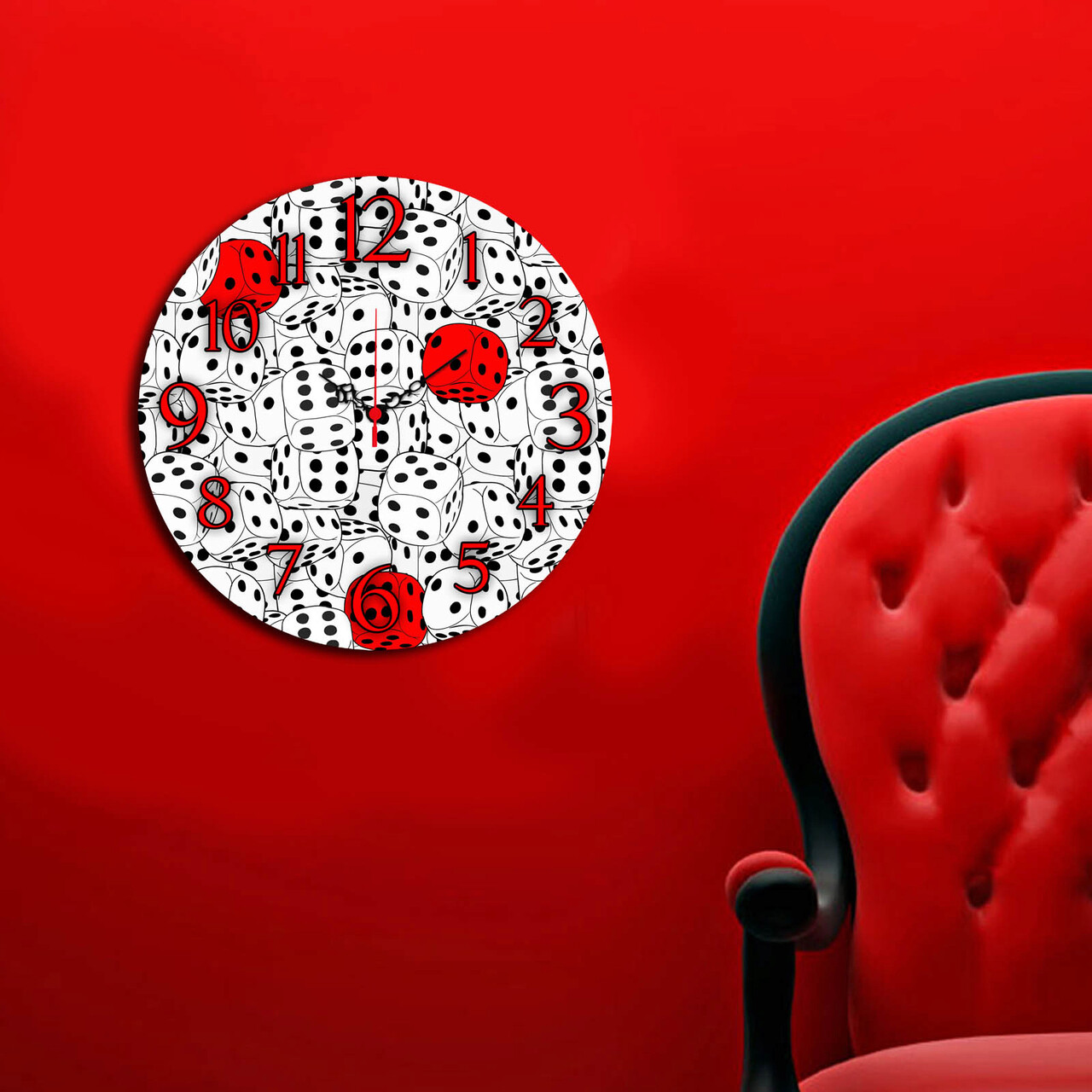 Ceas de perete, Ms-29, ø40 cm, Multicolor - imagine 3